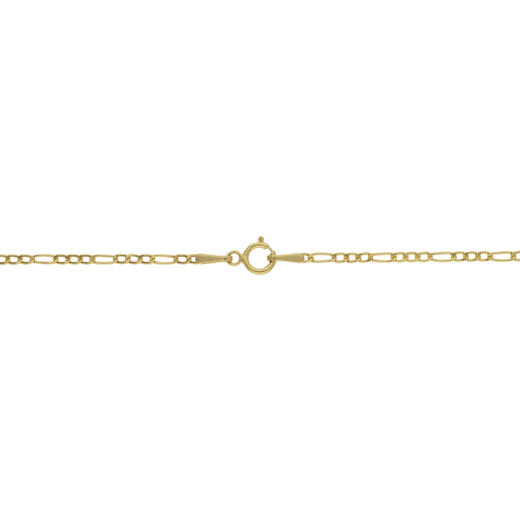 Collar cruz lisa 14K