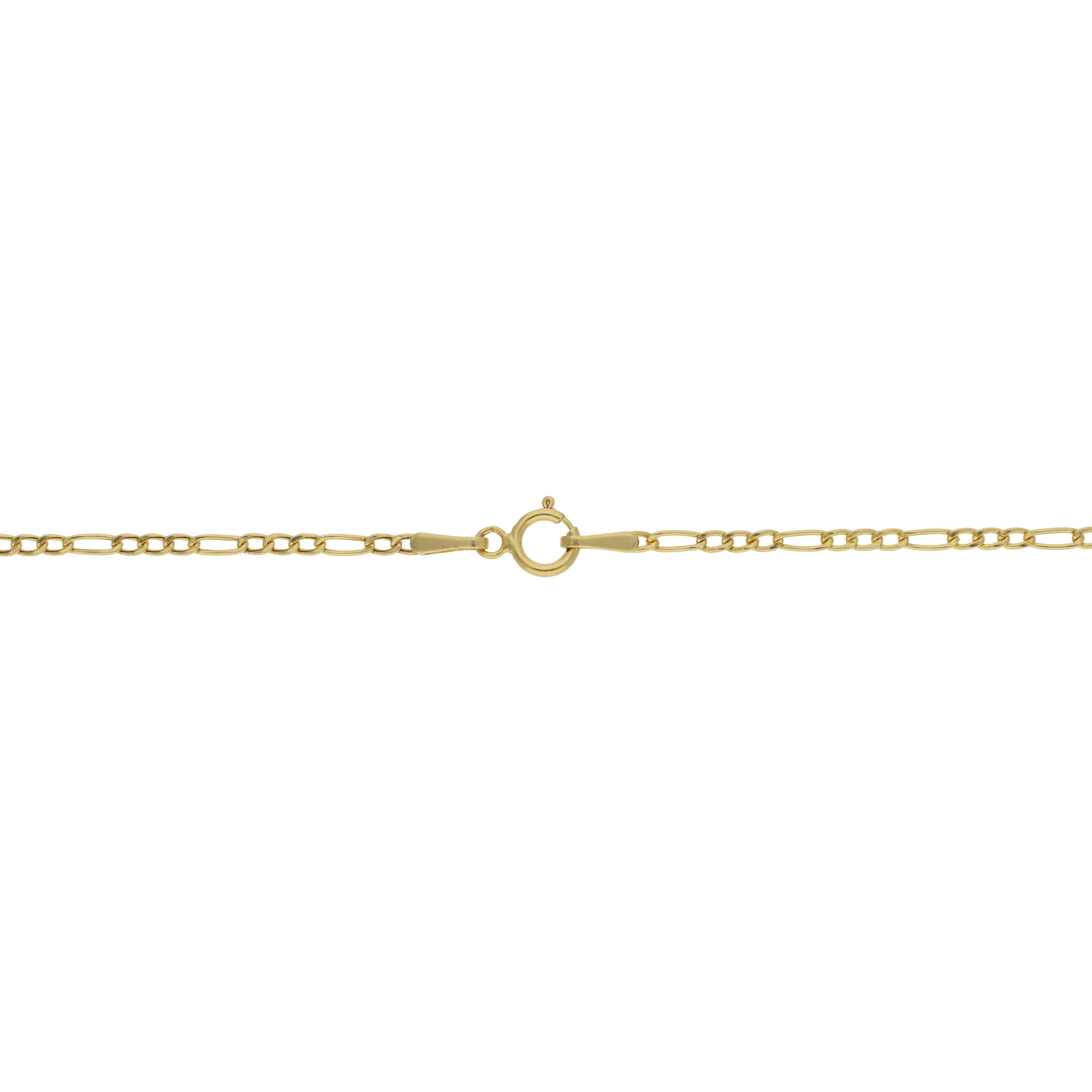 Collar cruz lisa 14K