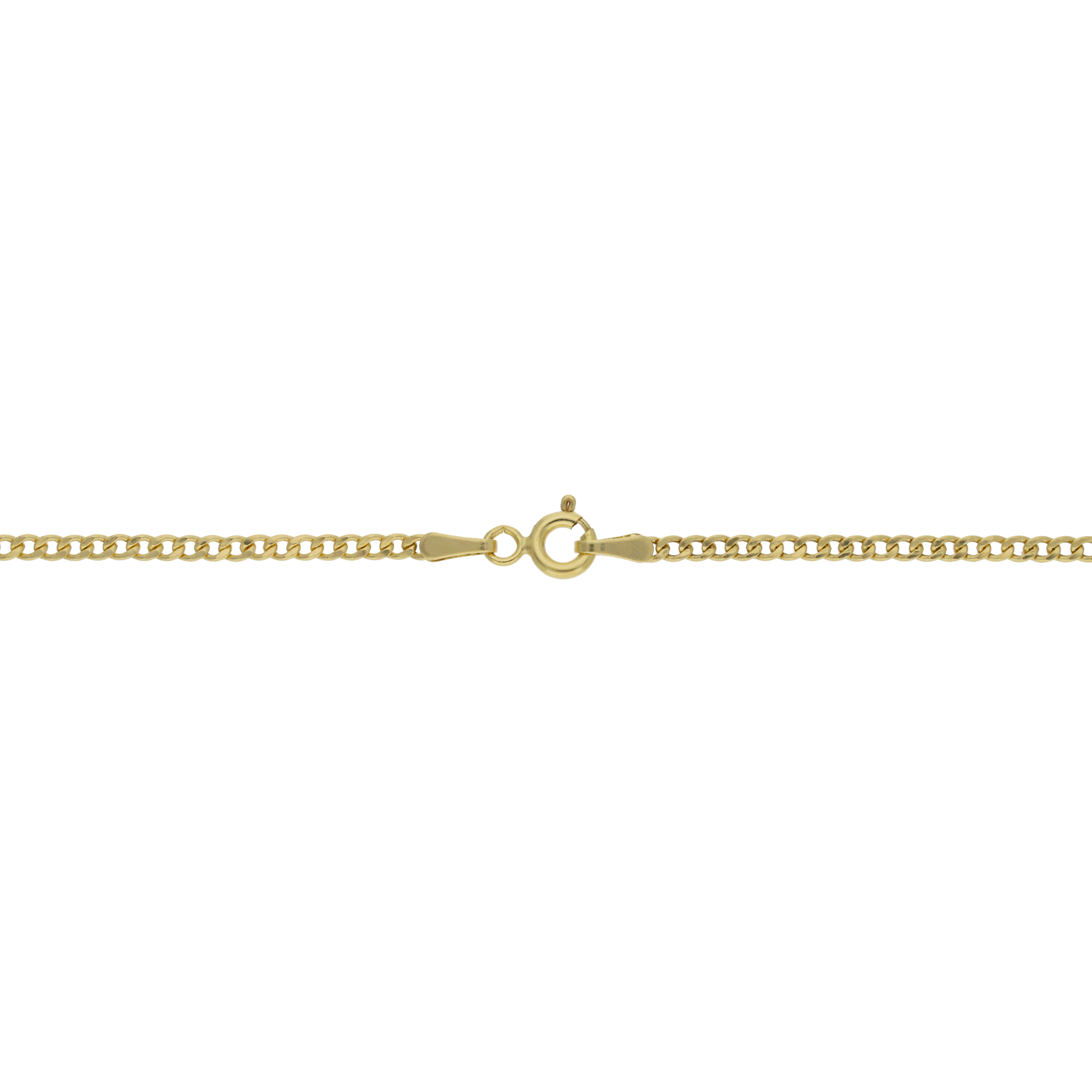 Collar cruz lisa 14K