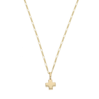 Collar cruz roja 14K