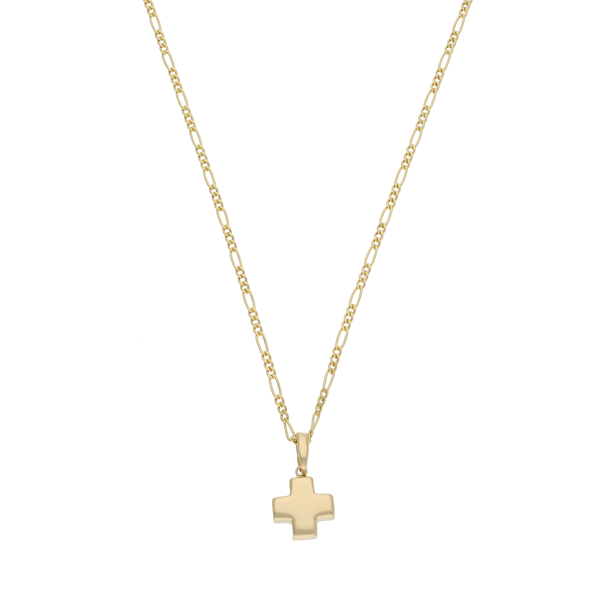 Collar cruz roja 14K