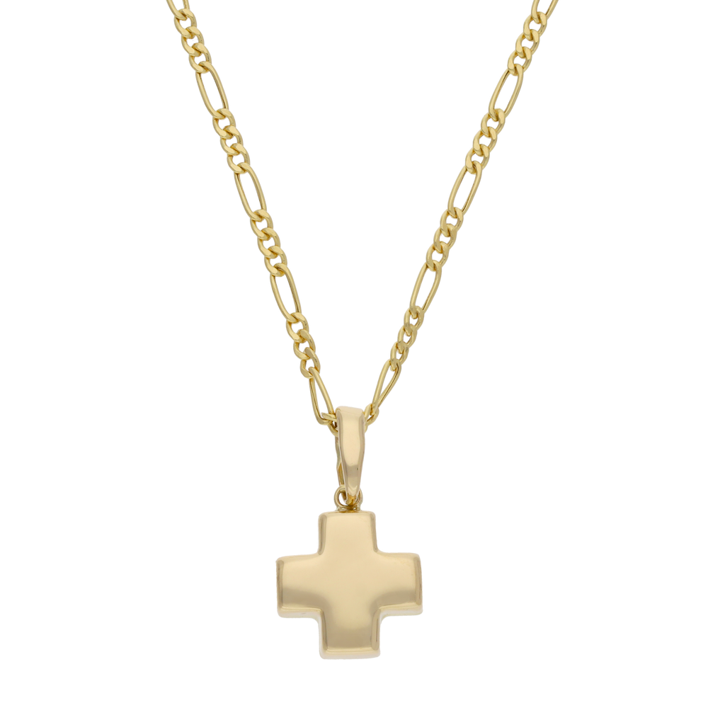 Collar cruz roja 14K