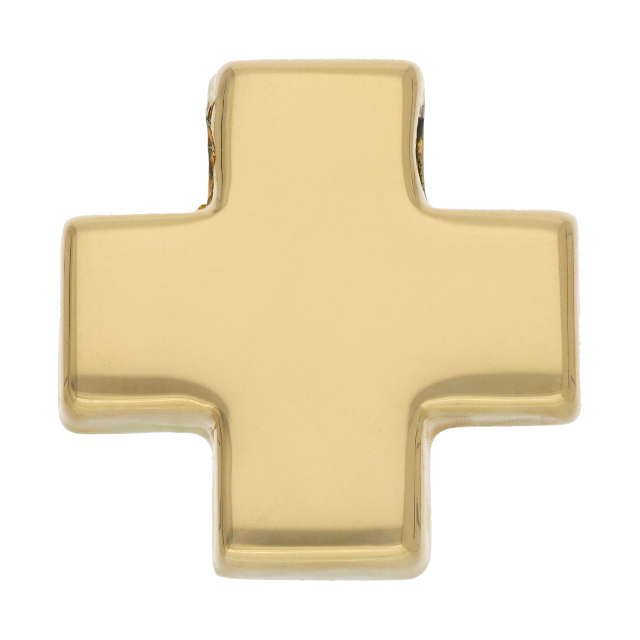 Cruz roja hueca sin asa 14K