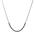 Collar bolitas diamantadas 14K