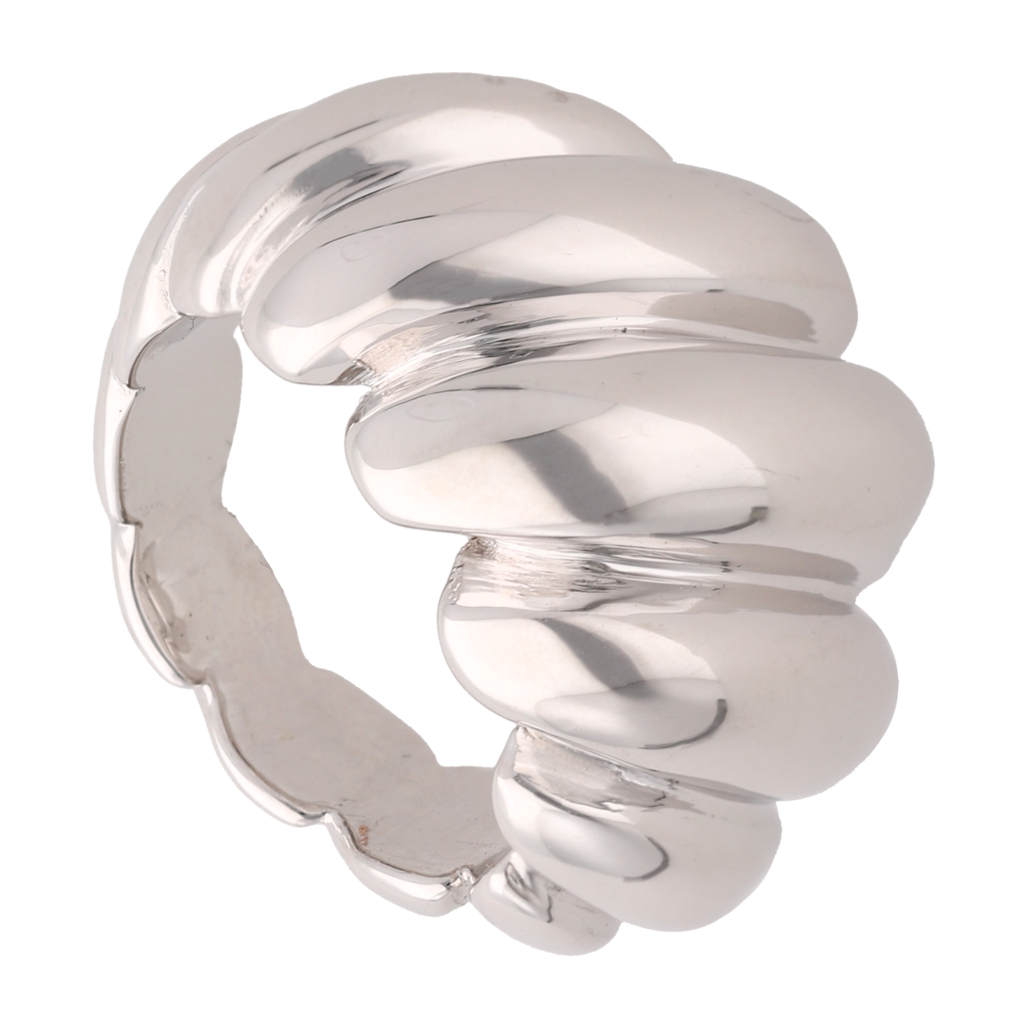 Anillo hueco croissant 14K