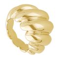 Anillo hueco croissant 14K
