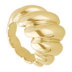 Anillo hueco croissant 14K