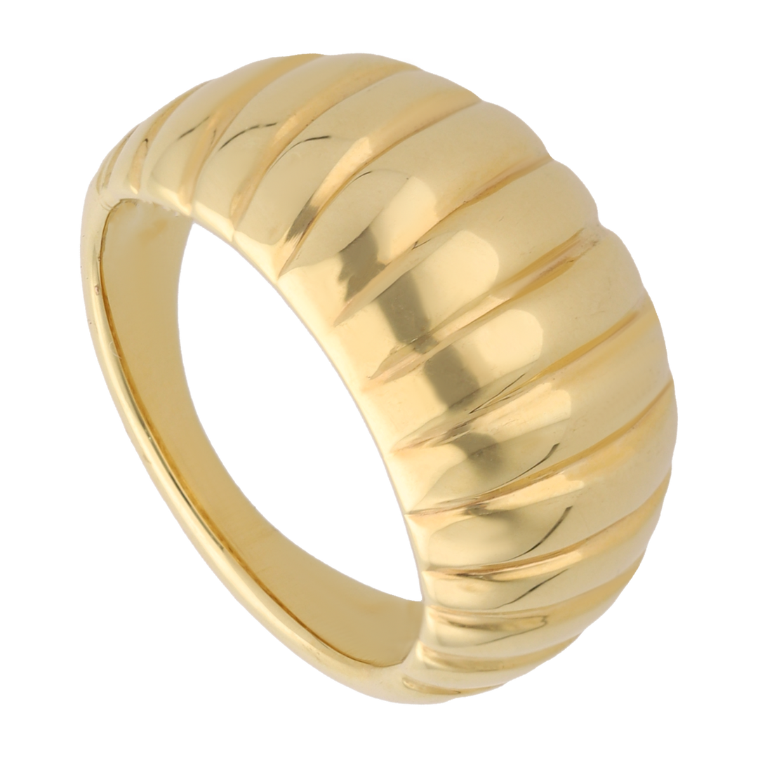 Anillo hueco concha 14K