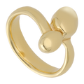 Anillo tu y yo oval 14K
