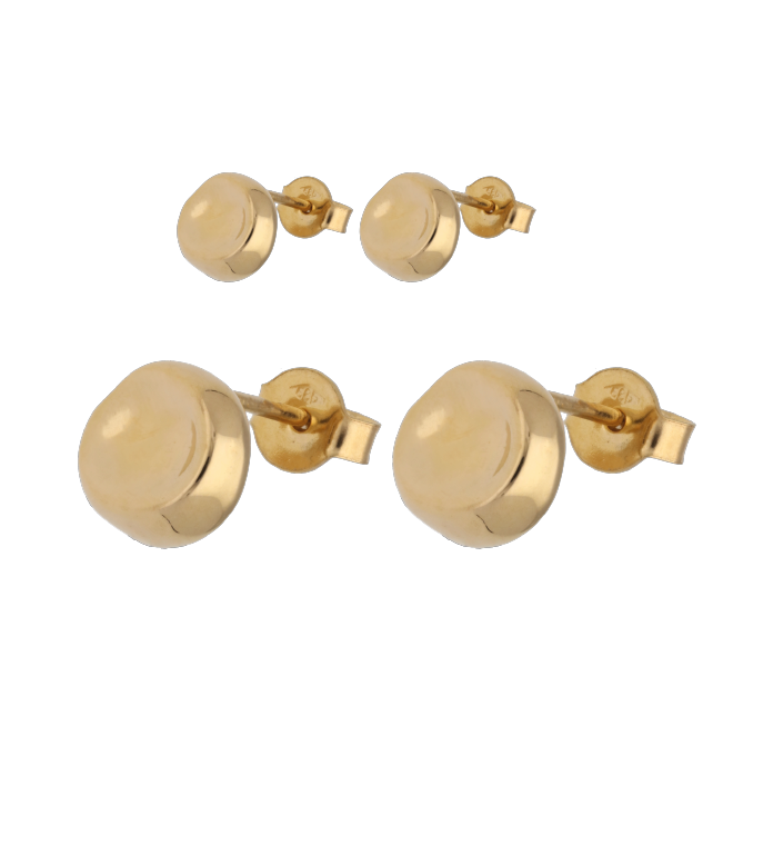 Broquel aplastado 14K