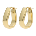 Arracadas 8mm huecas 14K