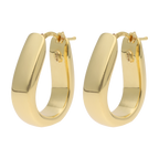 Arracadas 8mm huecas 14K