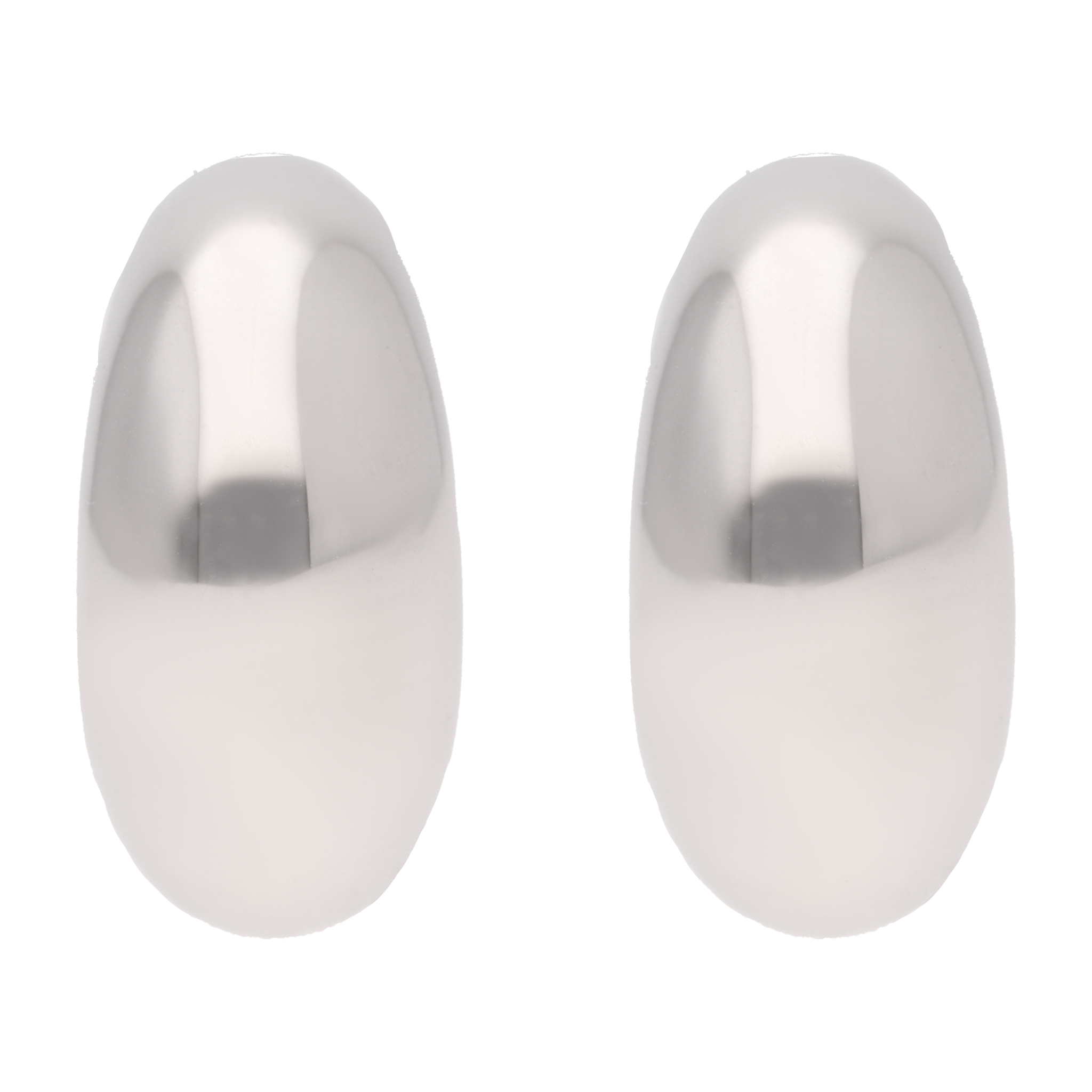 Arracadas pequeñas media luna chunky 14K