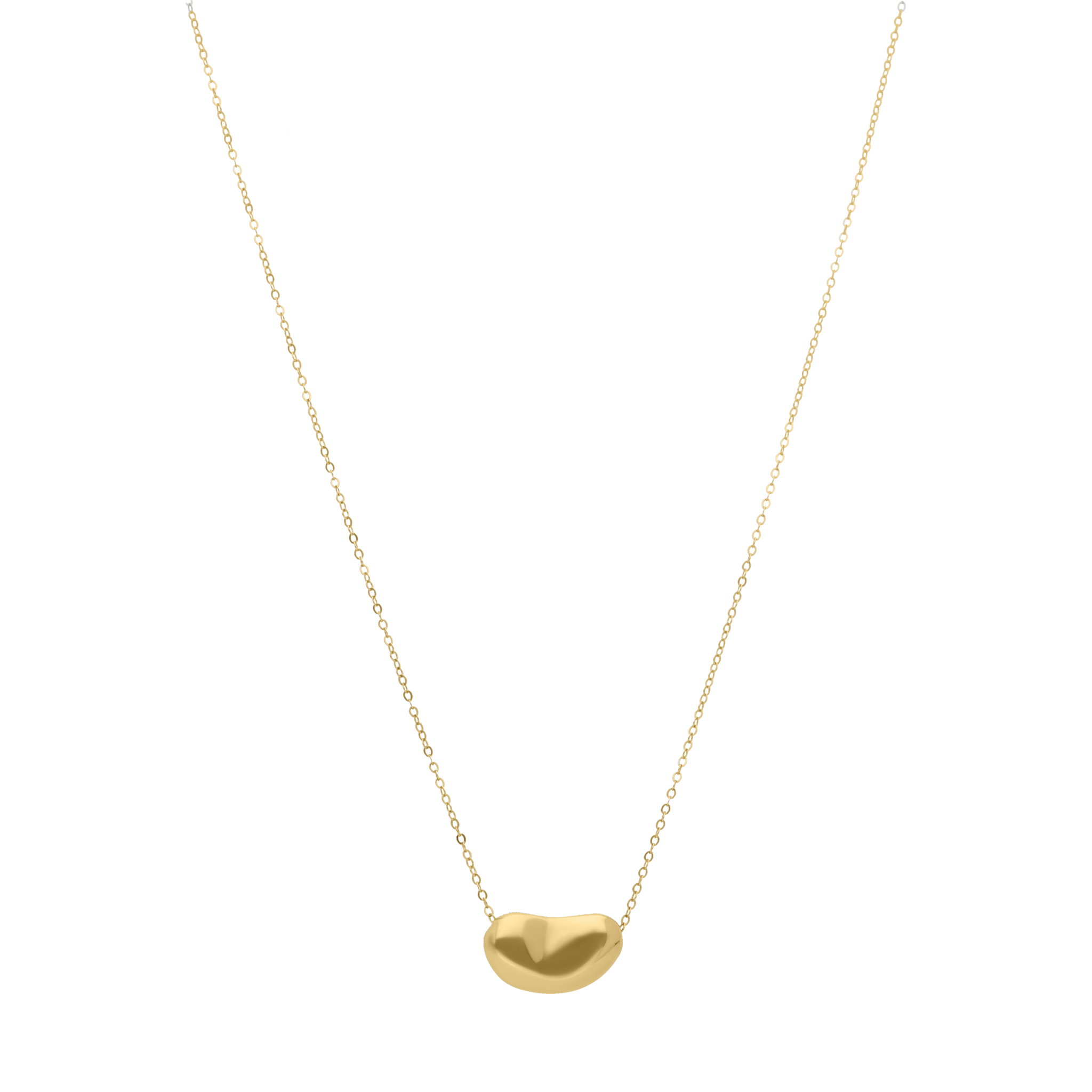Collar dije frijol 14K