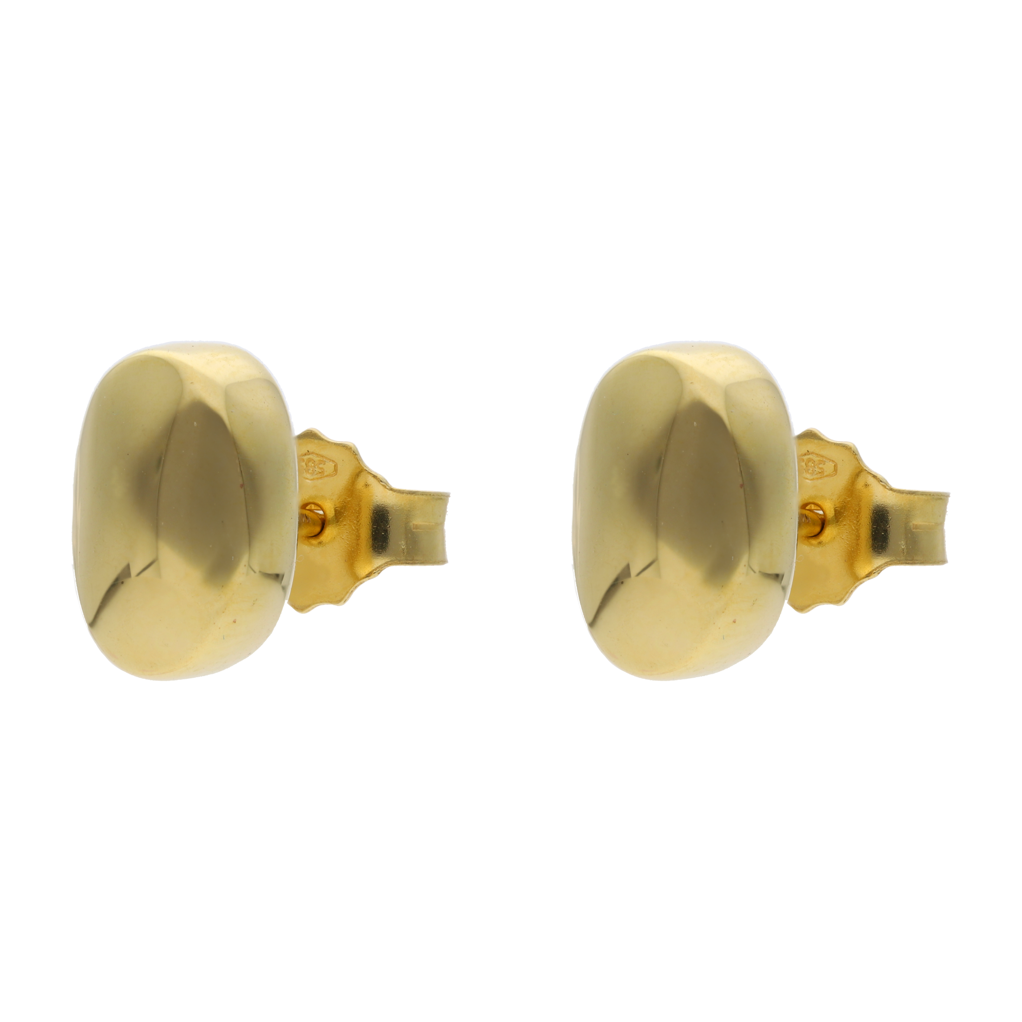 Broquel oval hueco 14K