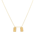Escapulario rectangular Virgen del Carmen 14K