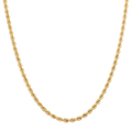 Cadena torsal 3mm hueca 14K