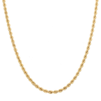 Cadena torsal 3mm hueca 14K