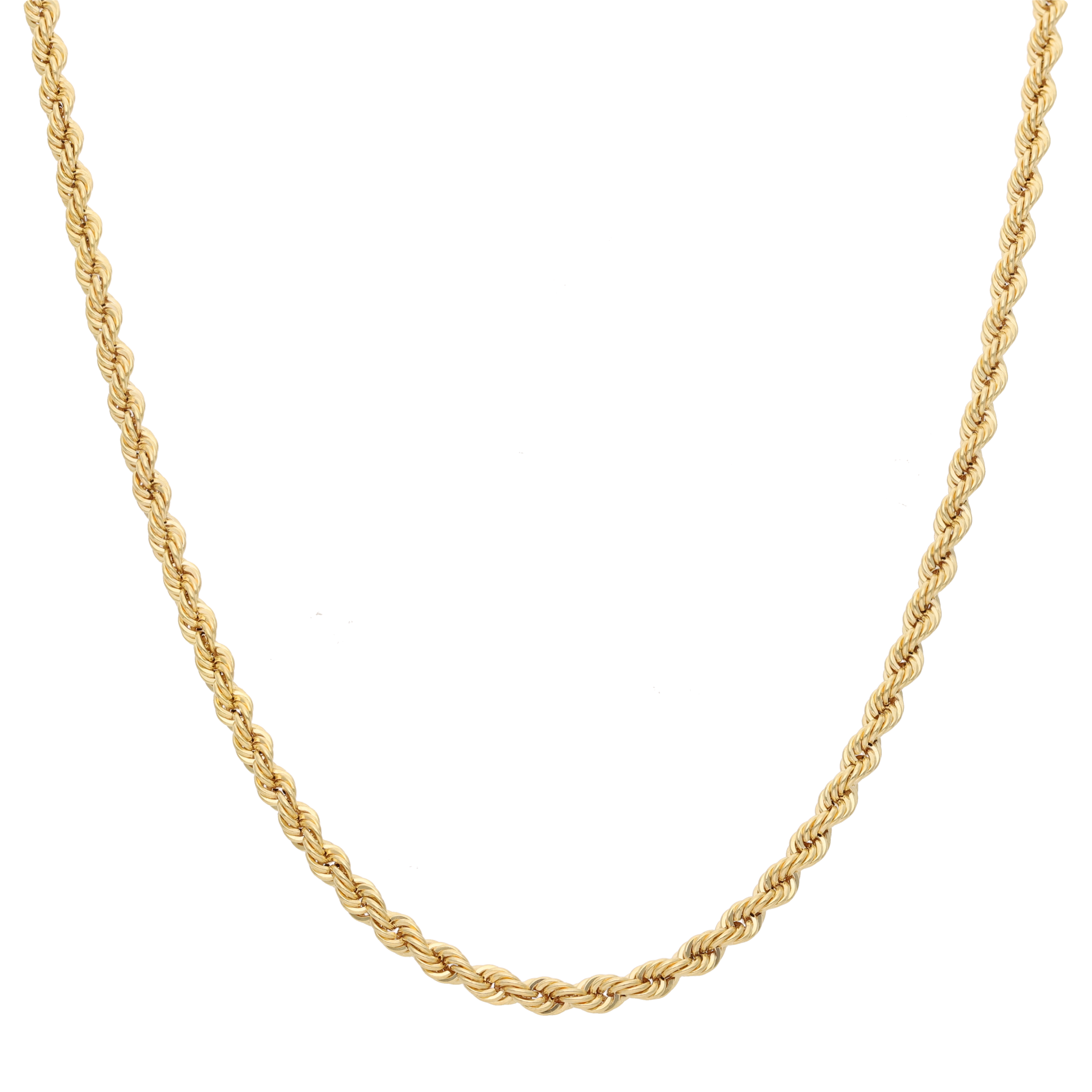 Cadena torsal 3mm hueca 14K