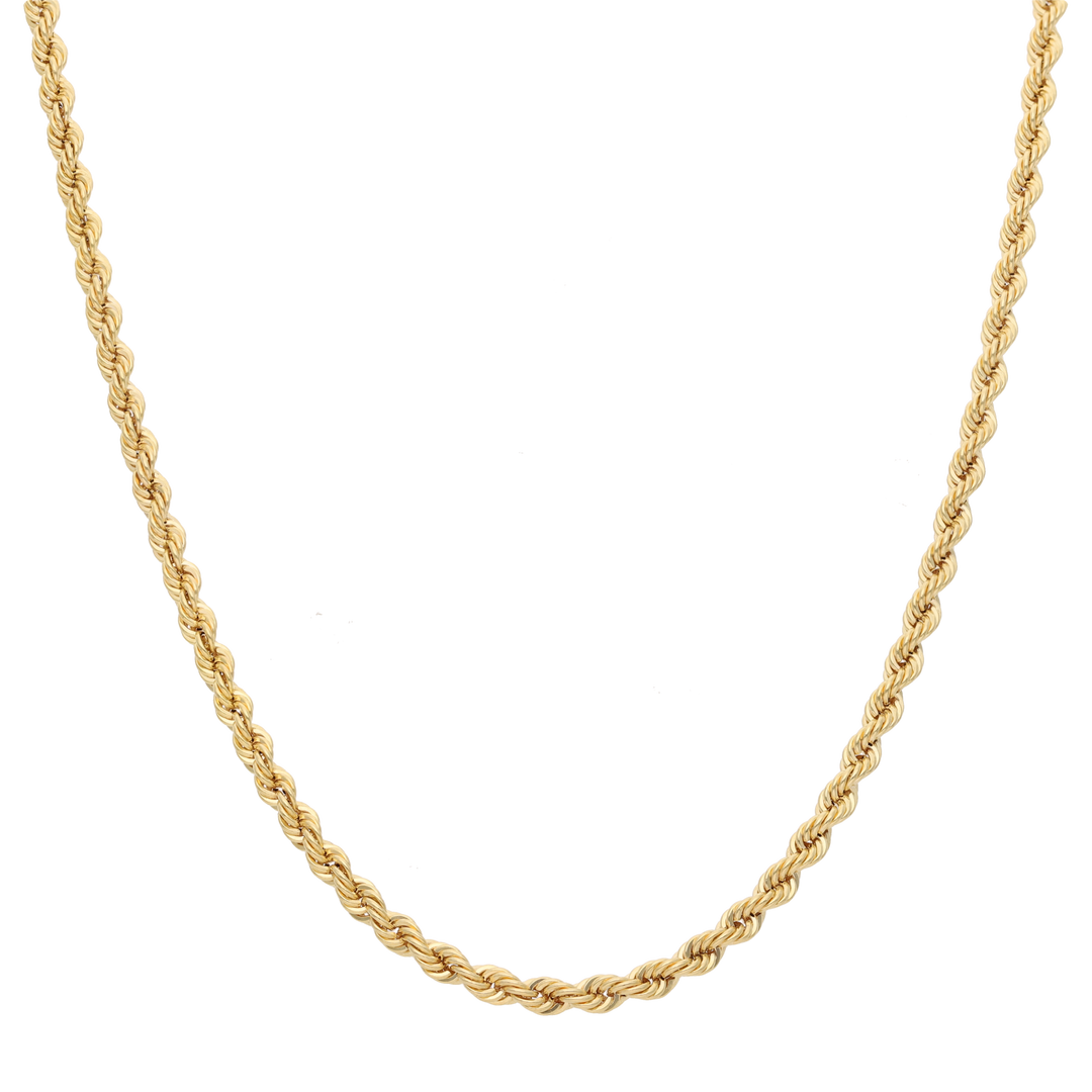 Cadena torsal 3mm hueca 14K