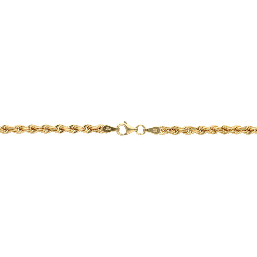 Cadena torsal 3mm hueca 14K
