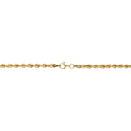 Cadena torsal 3mm hueca 14K