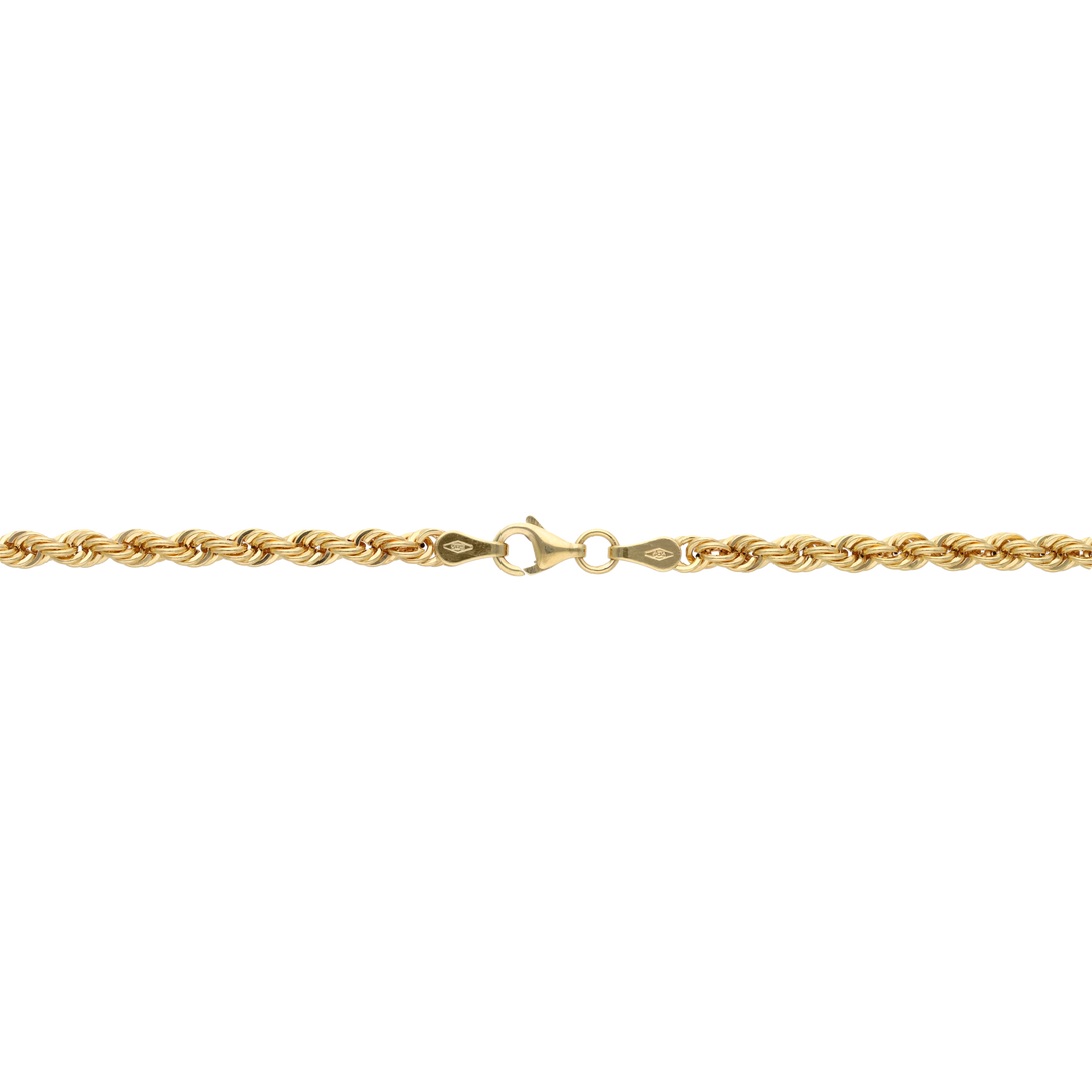 Cadena torsal 3mm hueca 14K