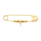 Seguro 3 bolas lisas 14K