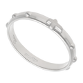 Anillo misterio oro blanco 14K