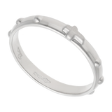 Anillo misterio oro blanco 14K