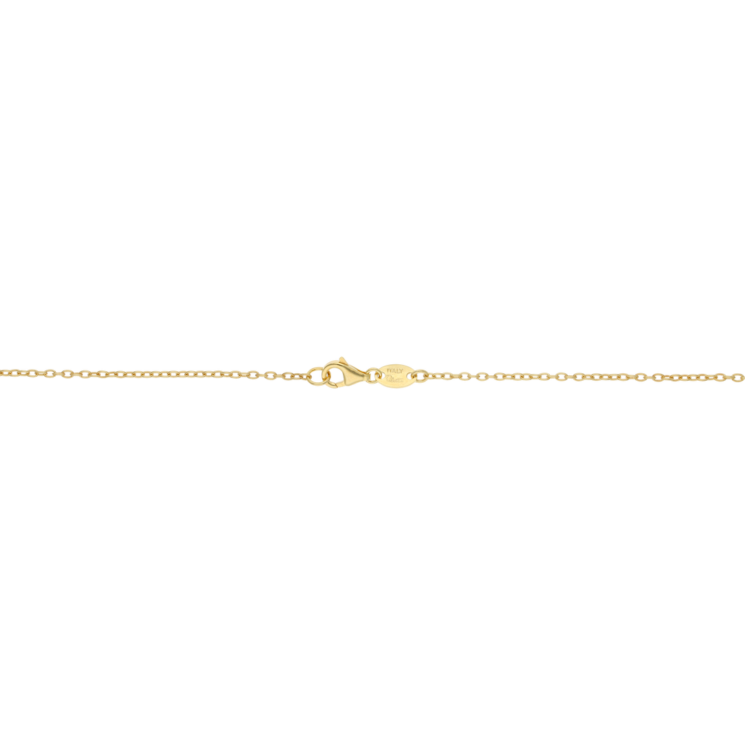 Escapulario Virgen del Carmen cuadrado 14K