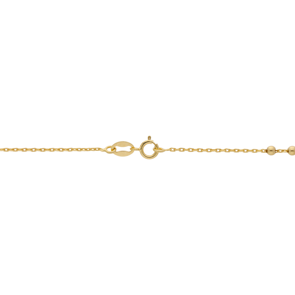 Collar rosario delgado 14K