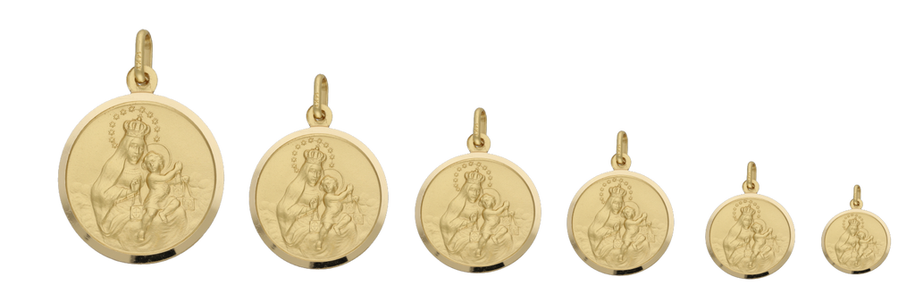 Medalla Vírgen del Carmen 14K