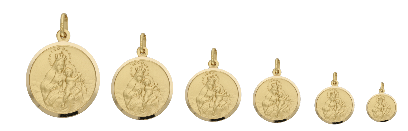 Medalla Vírgen del Carmen 14K