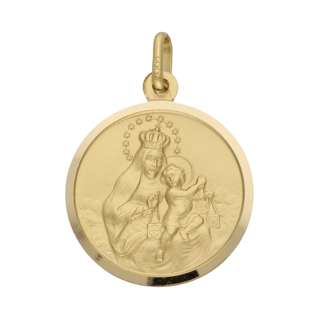 Medalla Vírgen del Carmen 14K