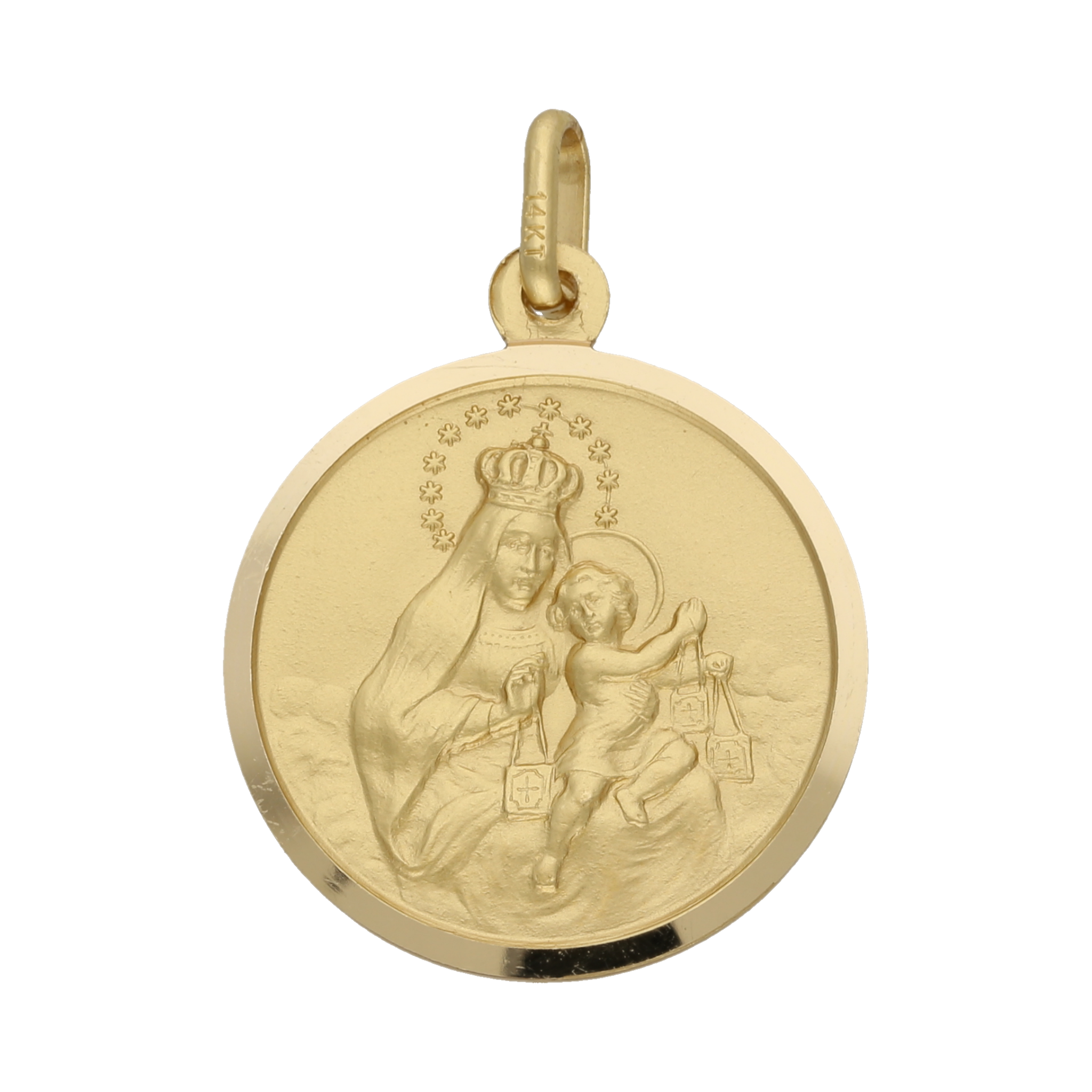 Medalla Vírgen del Carmen 14K