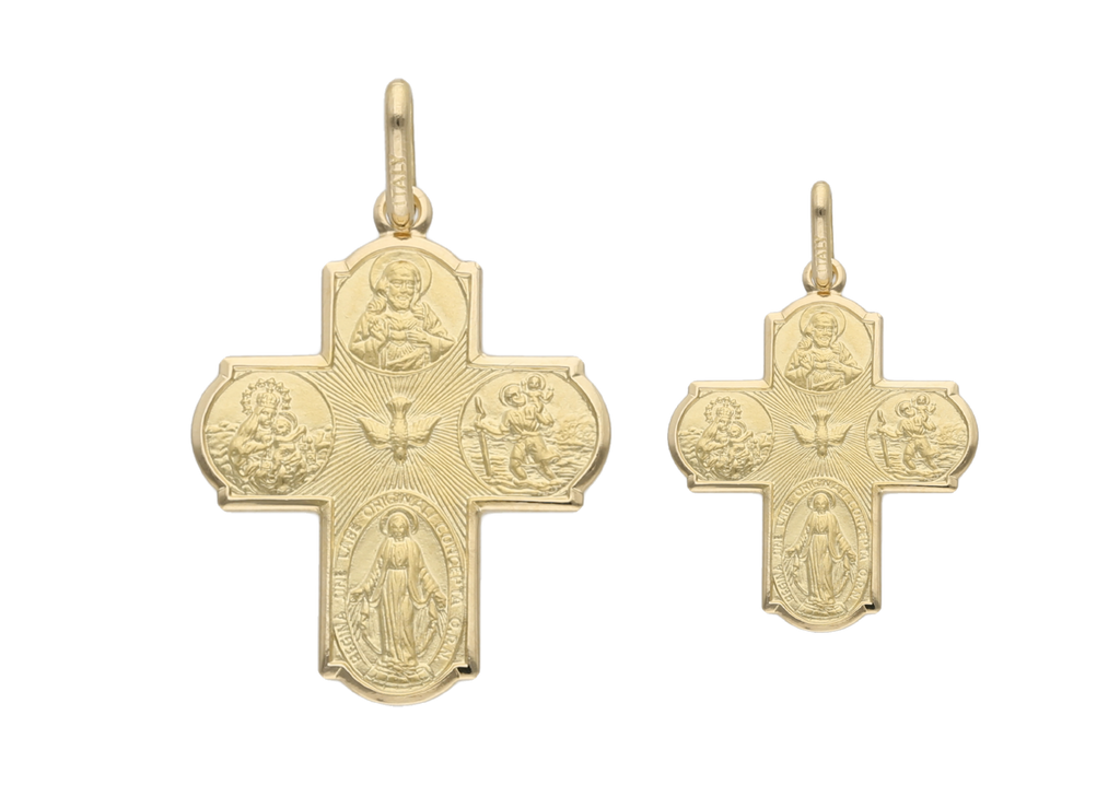 Escapulario oro amarillo 14K