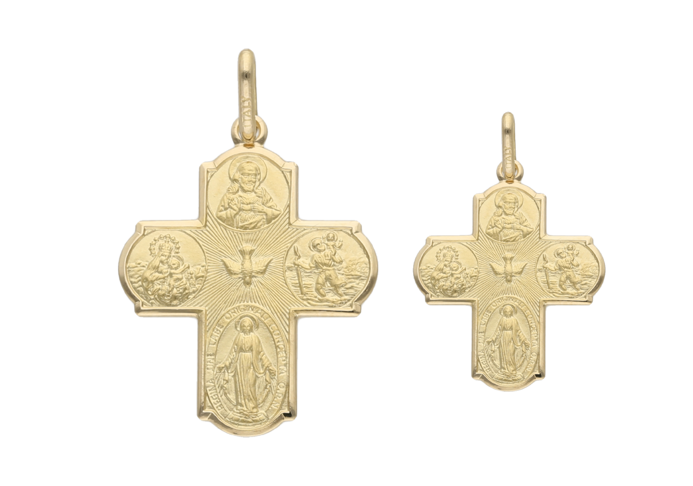 Escapulario oro amarillo 14K