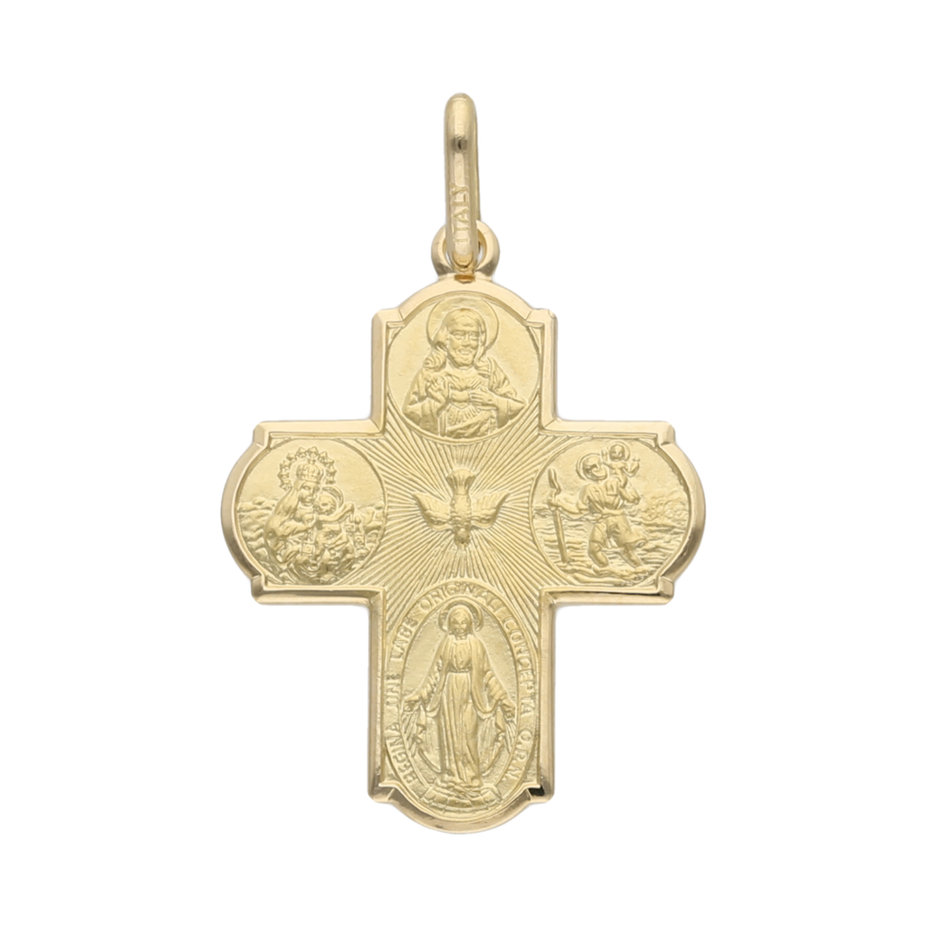 Escapulario oro amarillo 14K