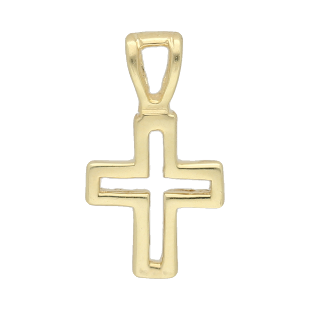 Cruz bisel oro 14K