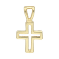Cruz bisel oro 14K