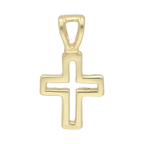 Cruz bisel oro 14K