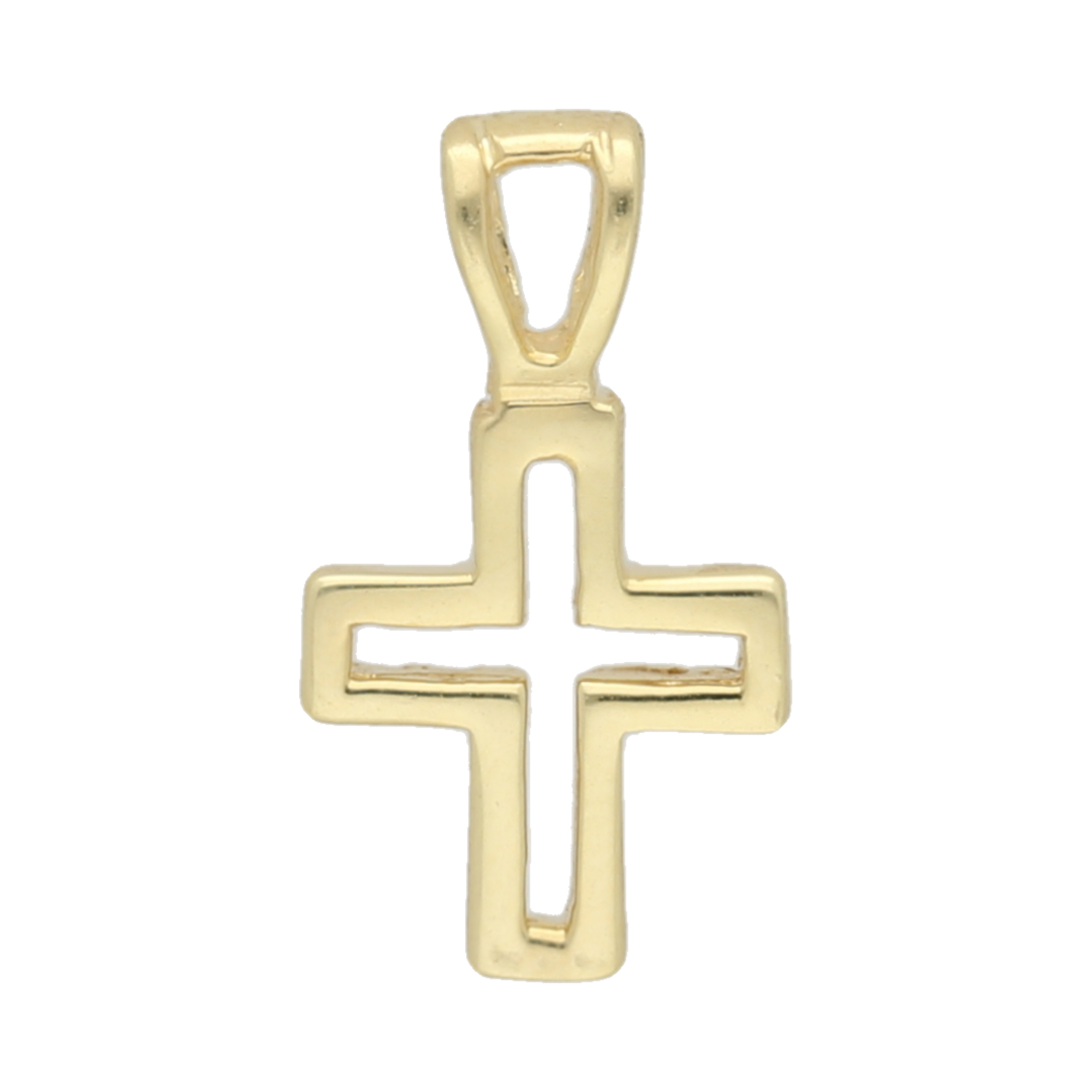 Cruz bisel oro 14K