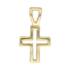 Cruz bisel oro 14K