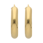 Arracadas huecas oro amarillo 14K