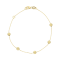 Pulsera bolas huecas 14K