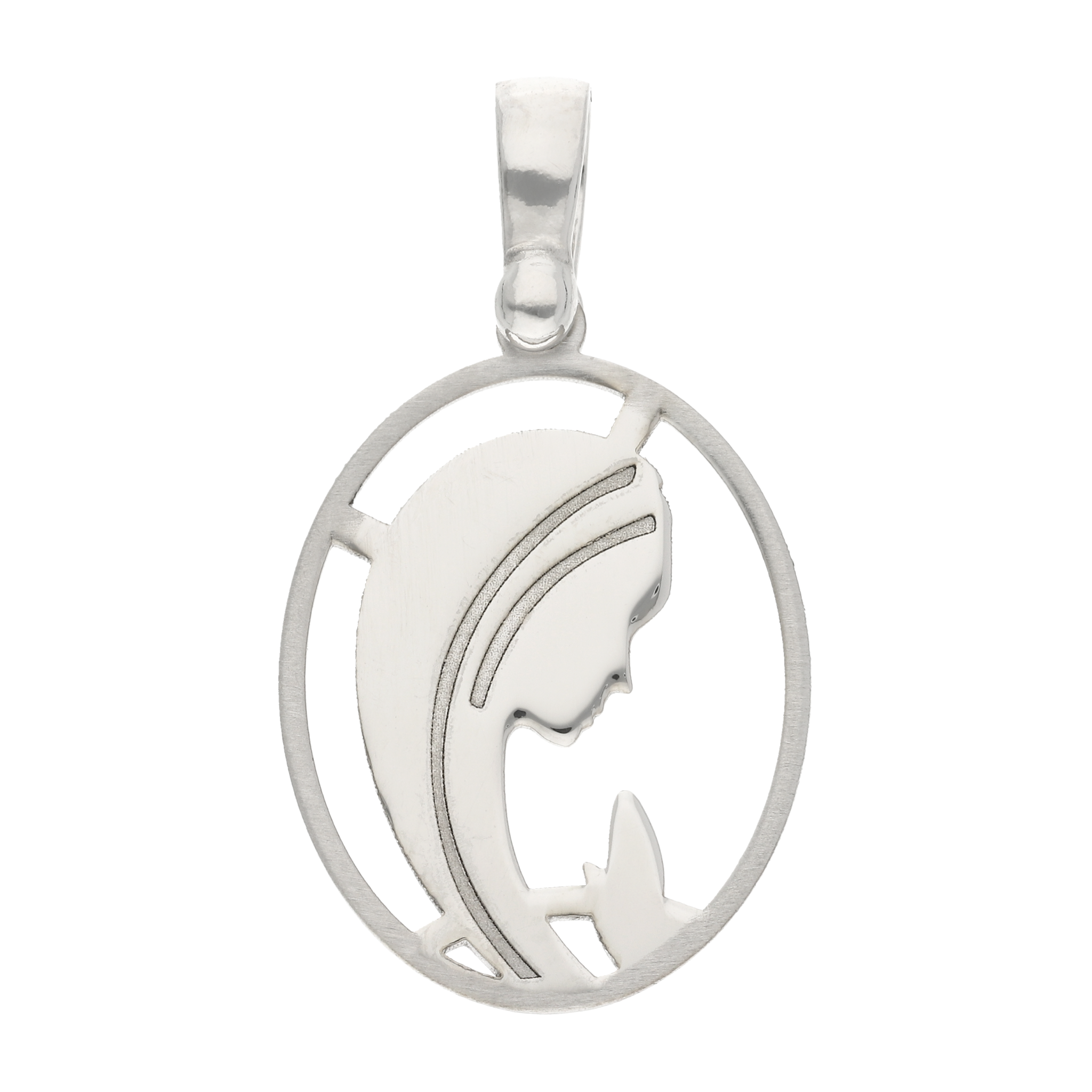 Medalla figura Madonna 14K