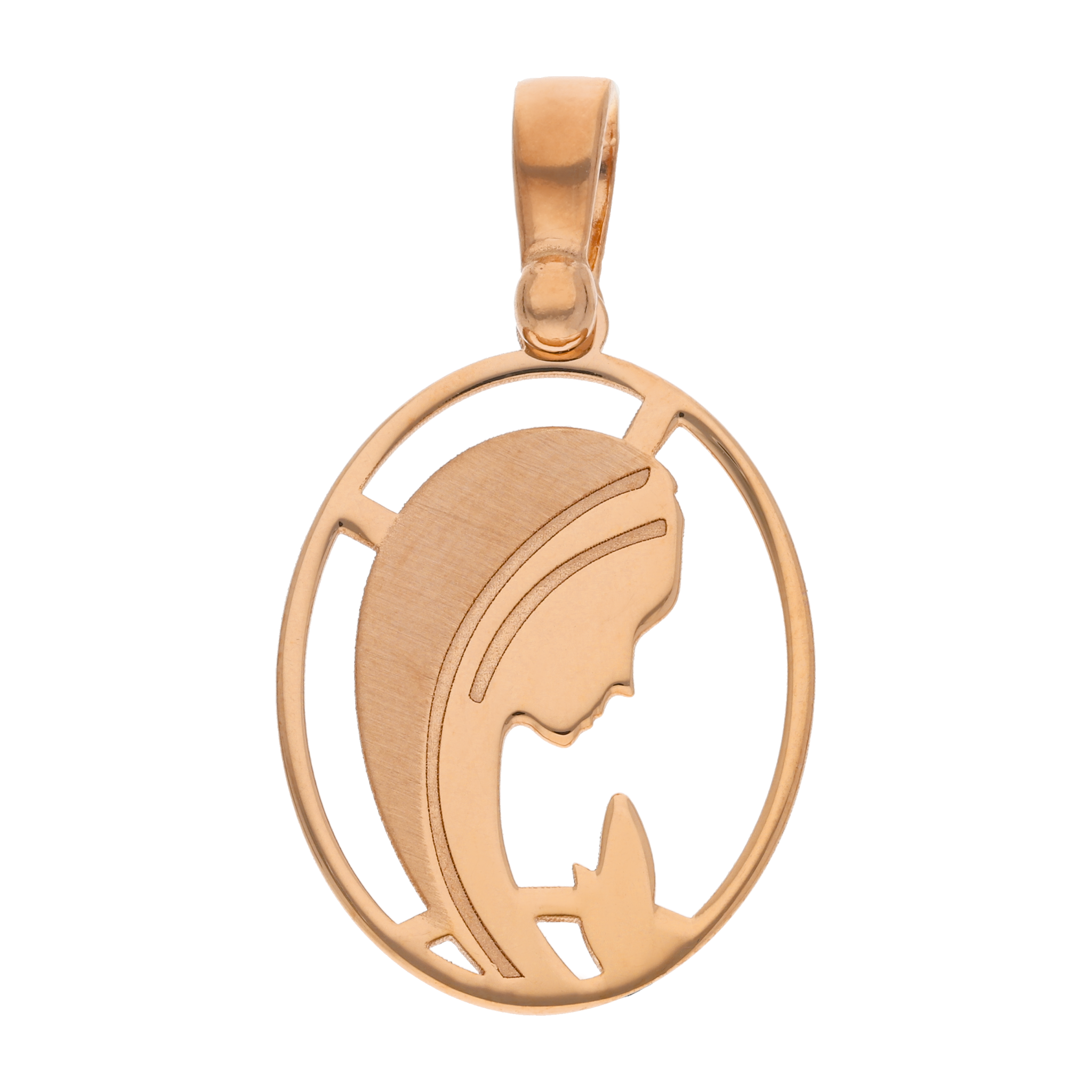 Medalla figura Madonna 14K