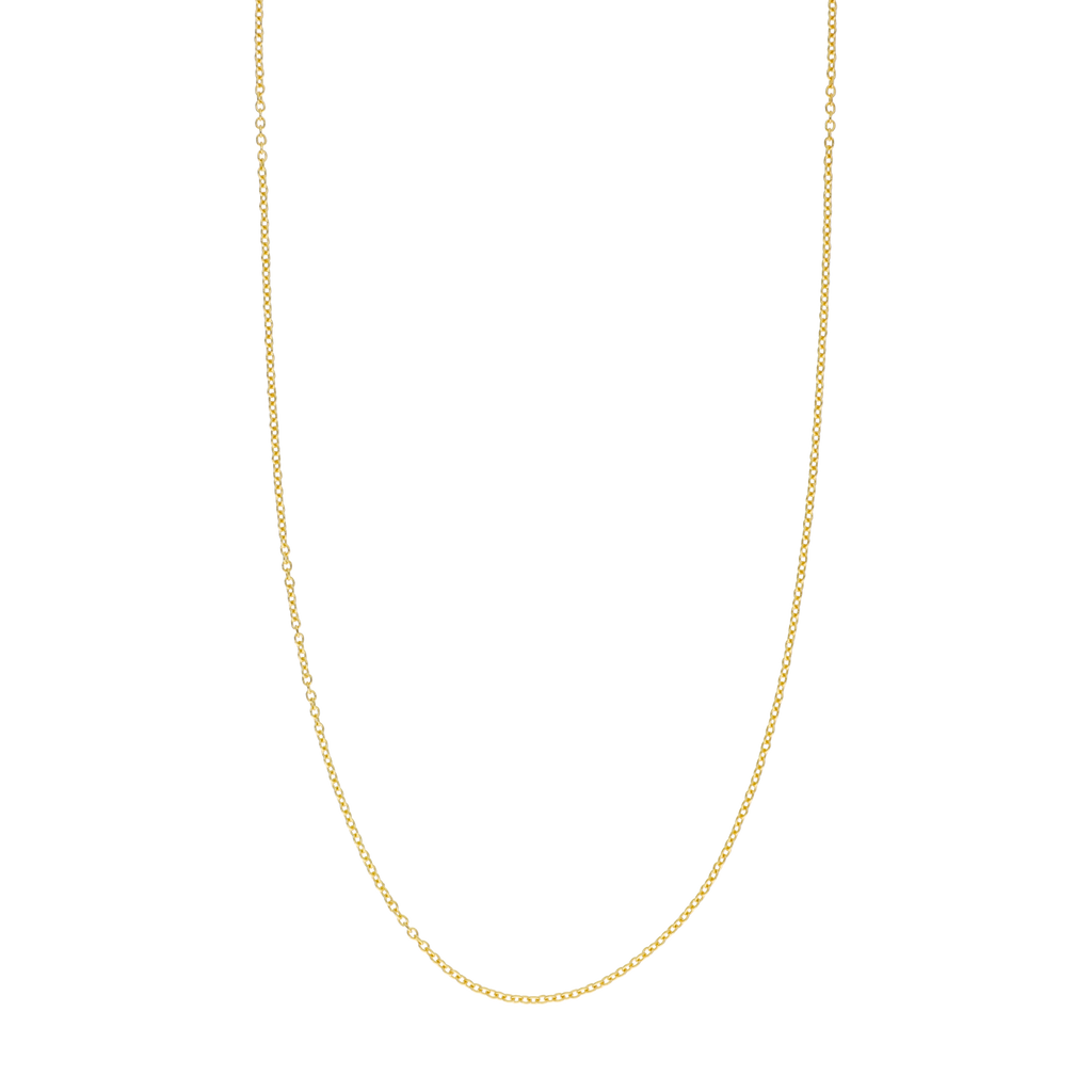 Cadena 1mm ajustable 14K