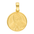 Medalla mate busto Guadalupe 14K
